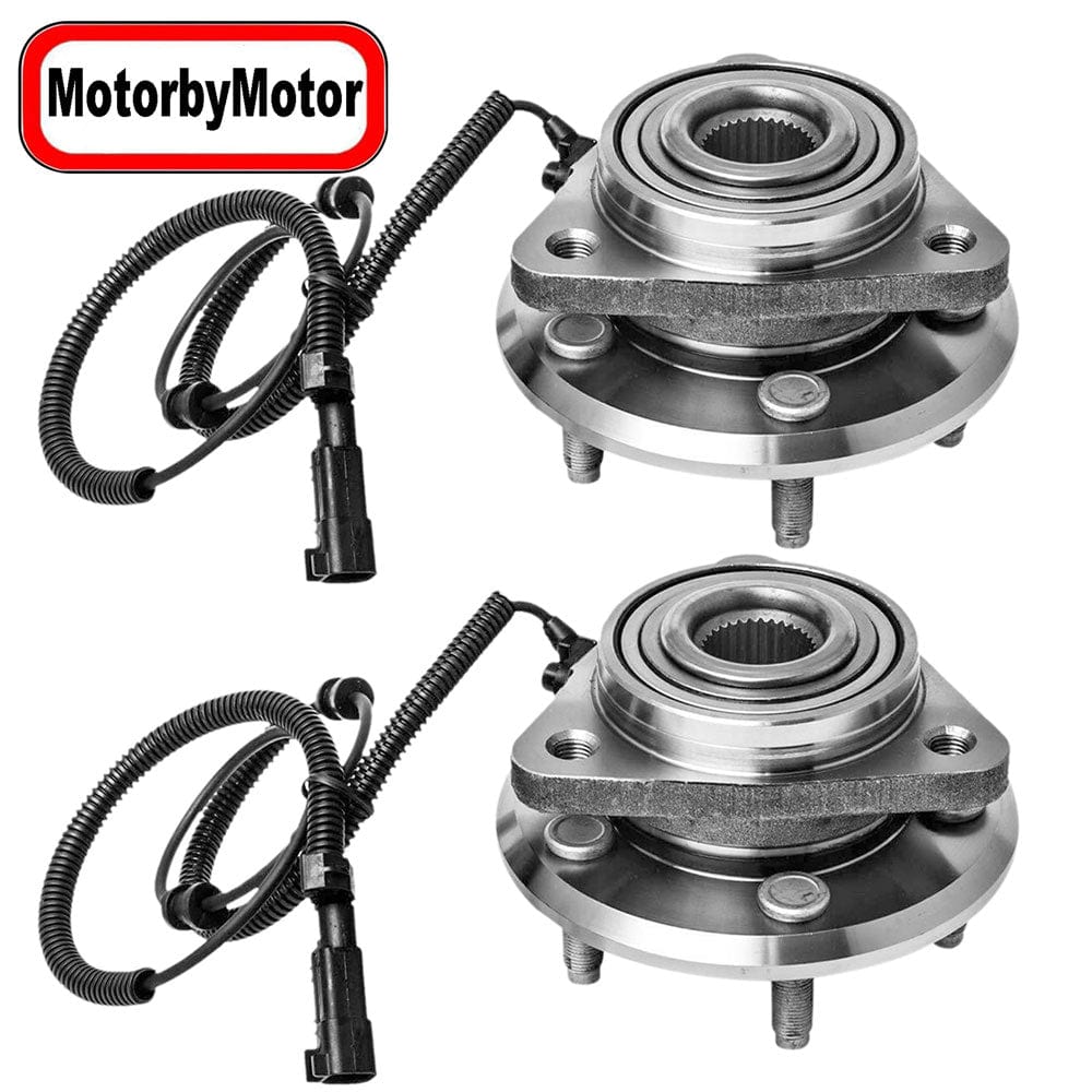Jeep Liberty Front Wheel Bearing Hub Assembly, 5 Lugs w/ABS -- 513270 (2 Pack)