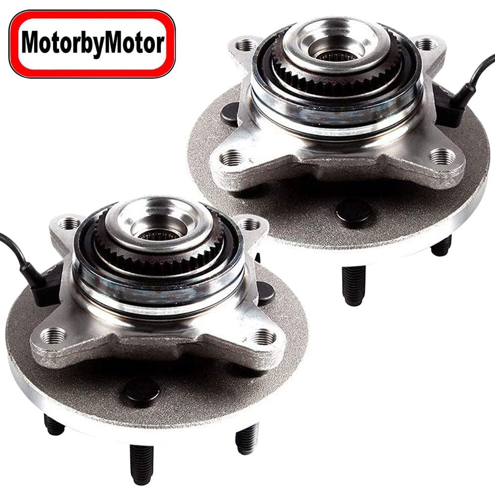 Ford F-150 Front Wheel Bearing Hub Assembly, 6 Lugs 4WD w/ABS -- 515112 (2 Pack)