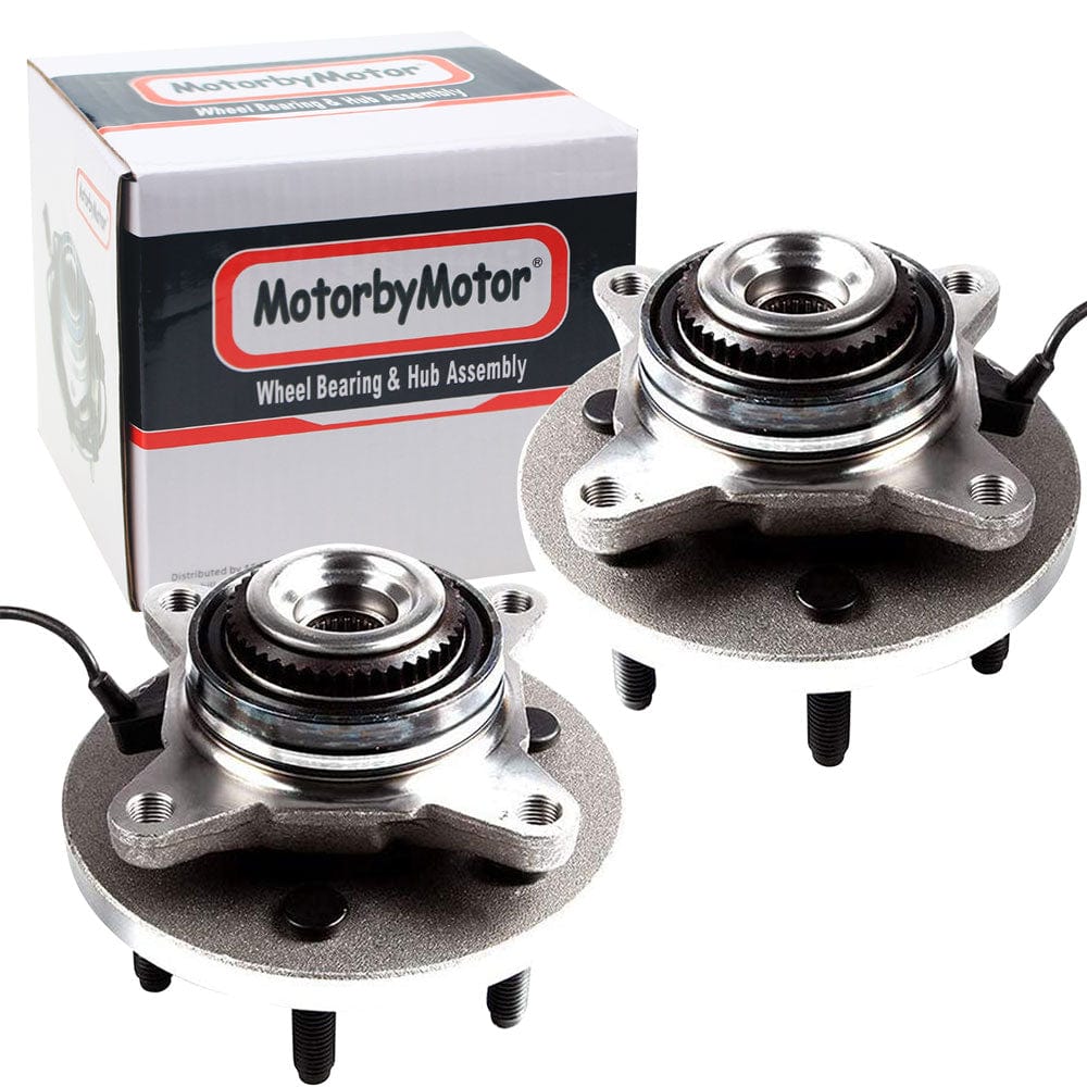 Ford F-150 Front Wheel Bearing Hub Assembly, 6 Lugs 4WD w/ABS -- 515112 (2 Pack)