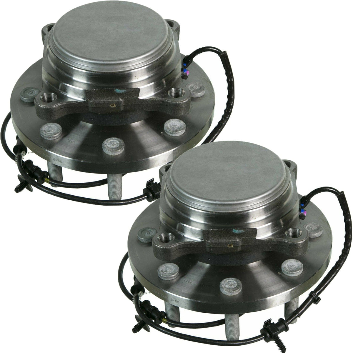 Ram 3500 Front Wheel Bearing Hub Assembly, 8 Lugs 2WD RWD w/ABS -- 515154 (2 Pack)