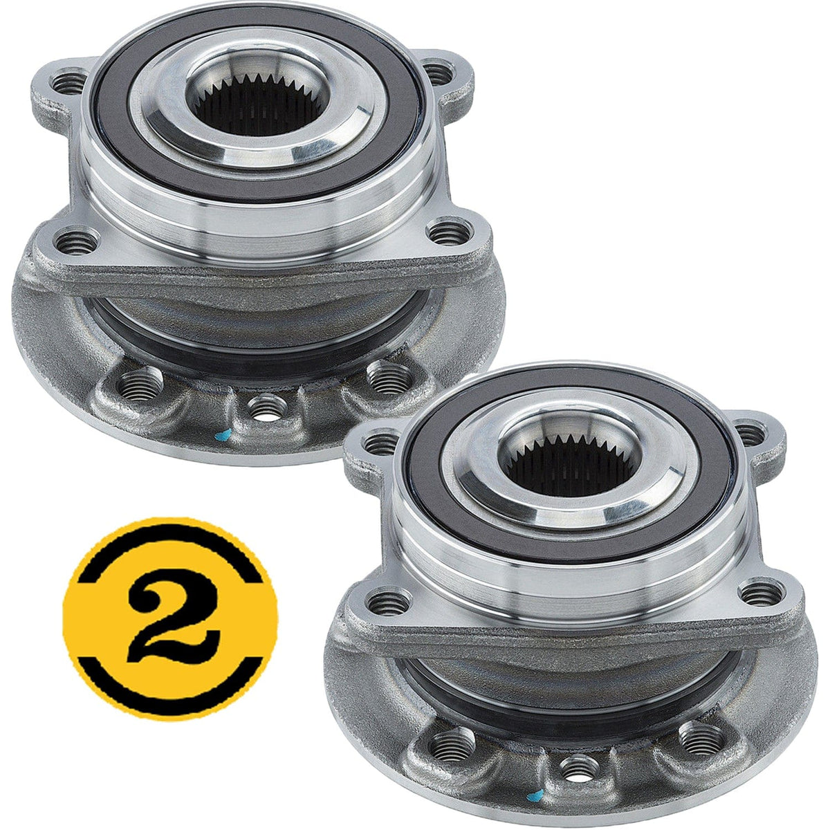 Jeep Cherokee Front Wheel Bearing Hub Assembly, w/ABS - 512513 (2 Pack)