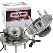 Chevrolet Silverado 1500 Front Wheel Bearing Hub Assembly, 6 Lugs 2WD w/ABS - 515159 (2 Pack)