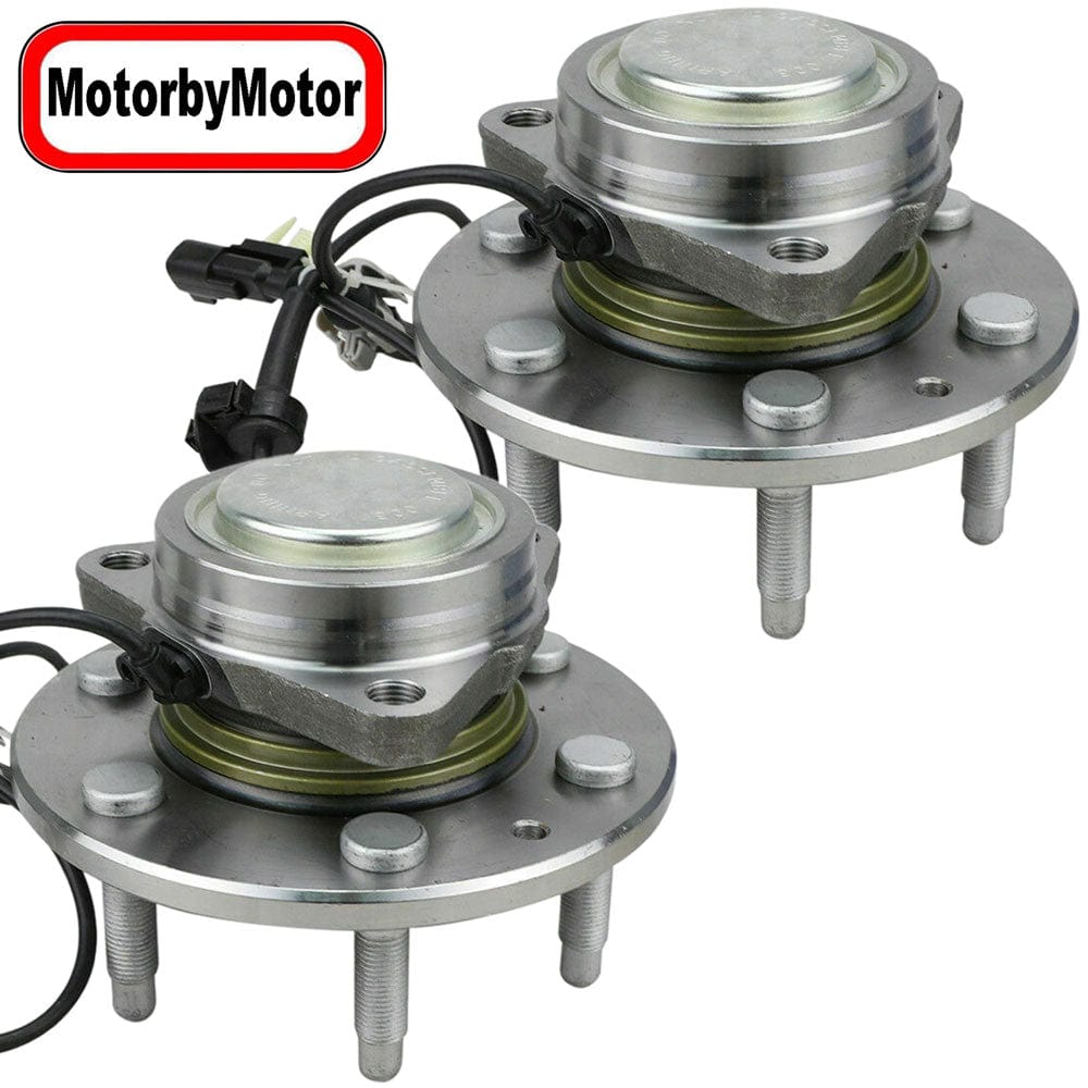 Chevrolet Silverado 1500 Front Wheel Bearing Hub Assembly, 6 Lugs 2WD w/ABS - 515159 (2 Pack)