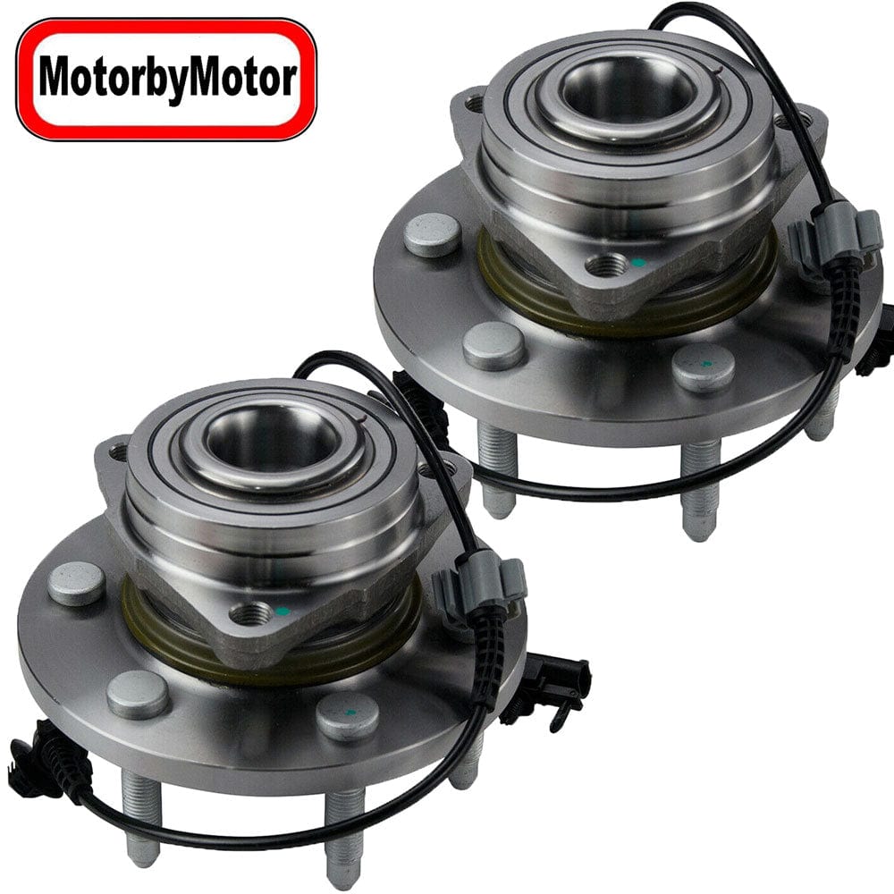 Cadillac Escalade Front Wheel Bearing Hub Assembly, 6 Lugs 4WD w/ABS -- 515096 (2 Pack)