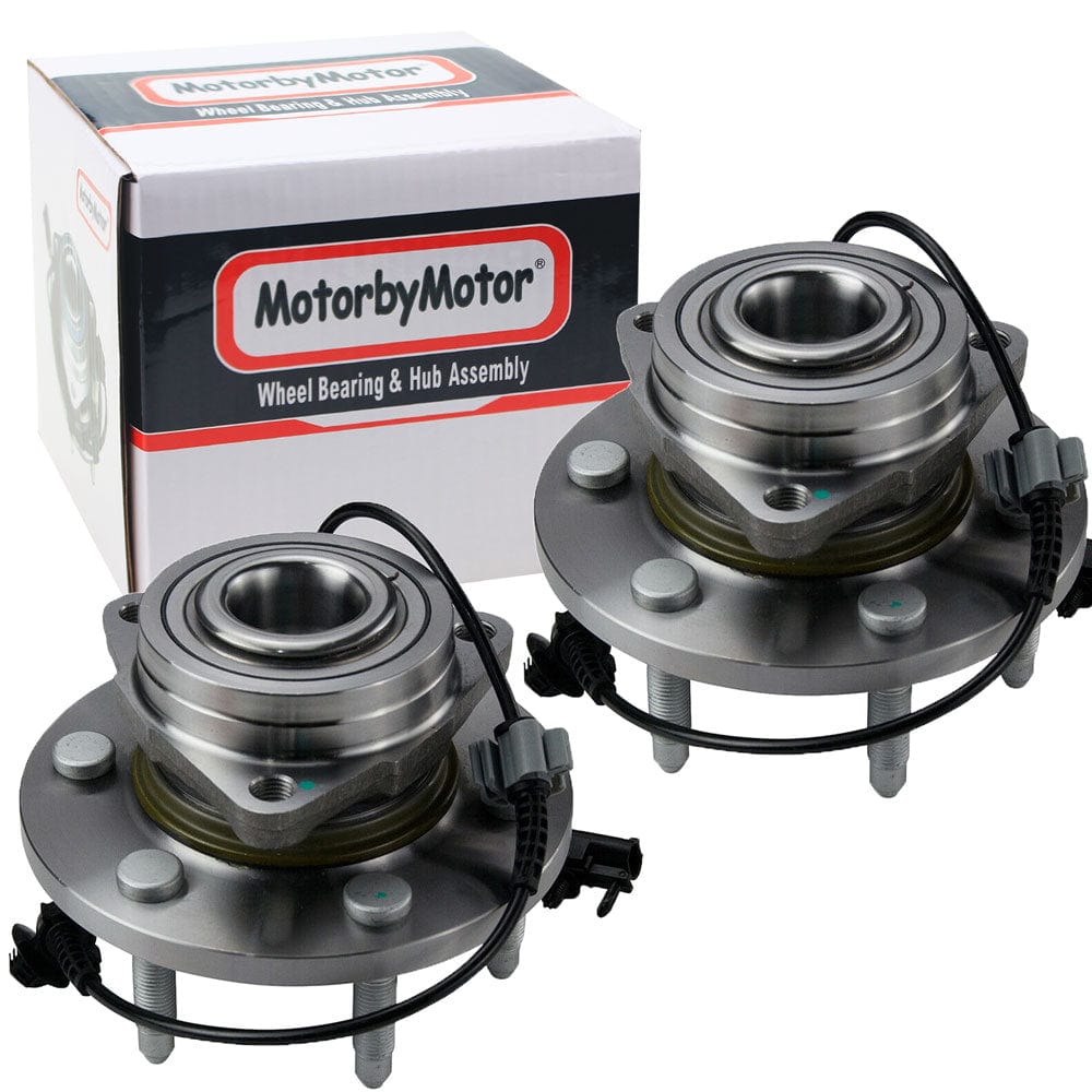 Cadillac Escalade Front Wheel Bearing Hub Assembly, 6 Lugs 4WD w/ABS -- 515096 (2 Pack)