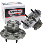 GMC Canyon Front Wheel Bearing Hub Assembly, 6 Lugs 2WD RWD w/ABS -- 515120 (2 Pack)