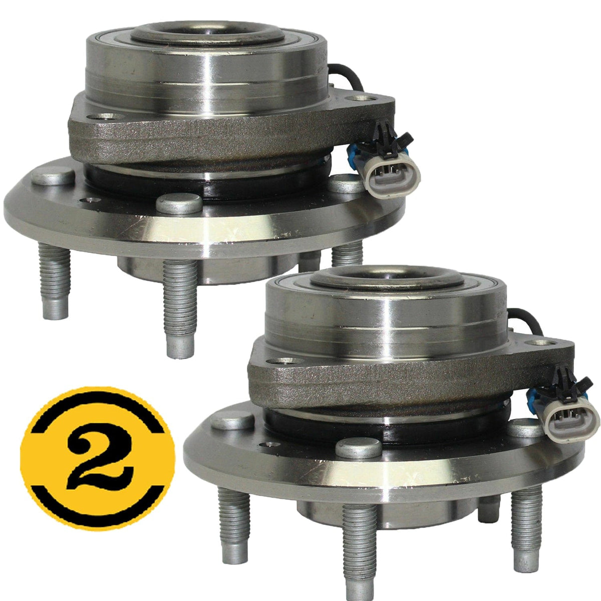 Chevrolet Equinox Front Wheel Bearing Hub Assembly, 5 Lugs w/ABS -- 513276 (2 Pack)