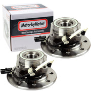 Chevrolet K1500 Front Wheel Bearing Hub Assembly, 8 Lugs 4WD w/ABS -- 515041 (2 Pack)