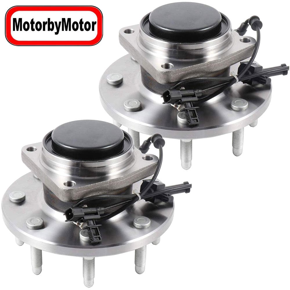 Chevrolet Silverado 2500 Front Wheel Bearing Hub Assembly, 8 Lugs 2WD RWD w/ABS -- 515146 (2 Pack)