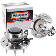 Chevrolet Silverado 2500 Front Wheel Bearing Hub Assembly, 8 Lugs 2WD RWD w/ABS -- 515146 (2 Pack)