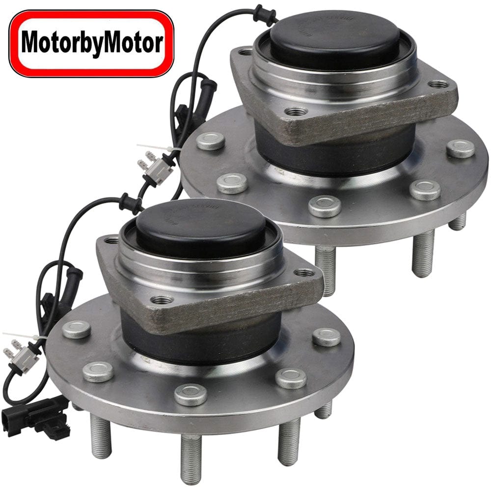 GMC Sierra 3500 HD Front Wheel Bearing Hub Assembly, 8 Lugs 2WD w/ABS -- 515147 (2 Pack)