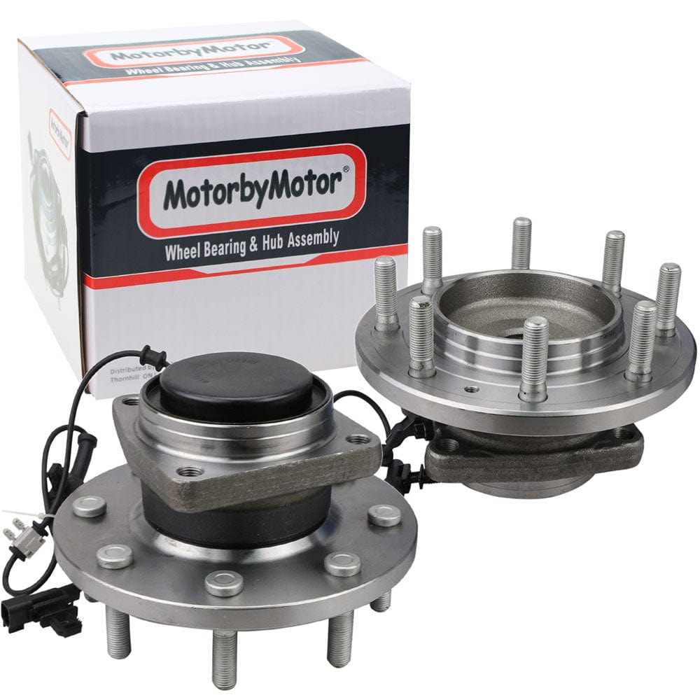 GMC Sierra 3500 HD Front Wheel Bearing Hub Assembly, 8 Lugs 2WD w/ABS -- 515147 (2 Pack)