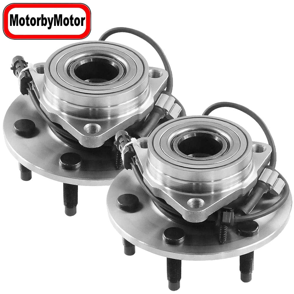 Chevrolet Silverado 1500 Front Wheel Bearing Hub Assembly, 6 Lugs 4WD w/ABS -- 515036 (2 Pack)