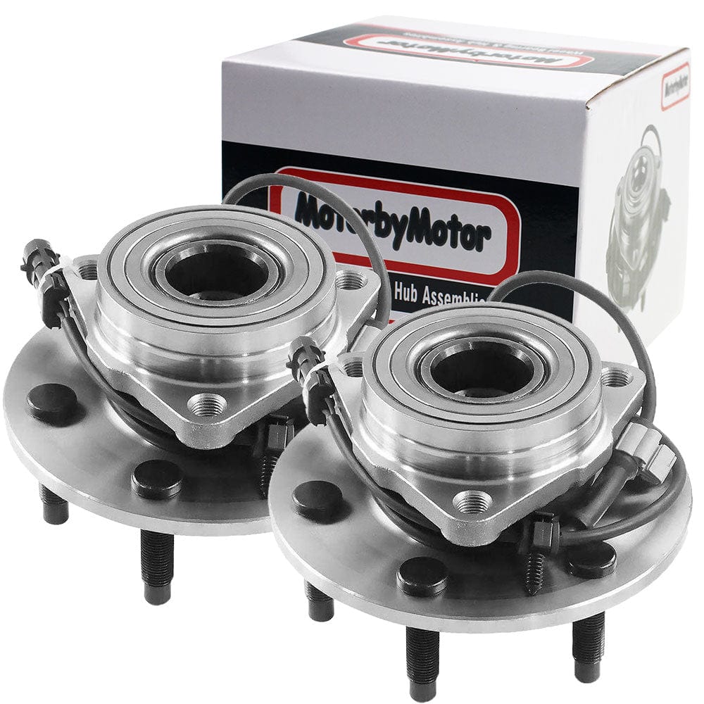 Chevrolet Silverado 1500 Front Wheel Bearing Hub Assembly, 6 Lugs 4WD w/ABS -- 515036 (2 Pack)