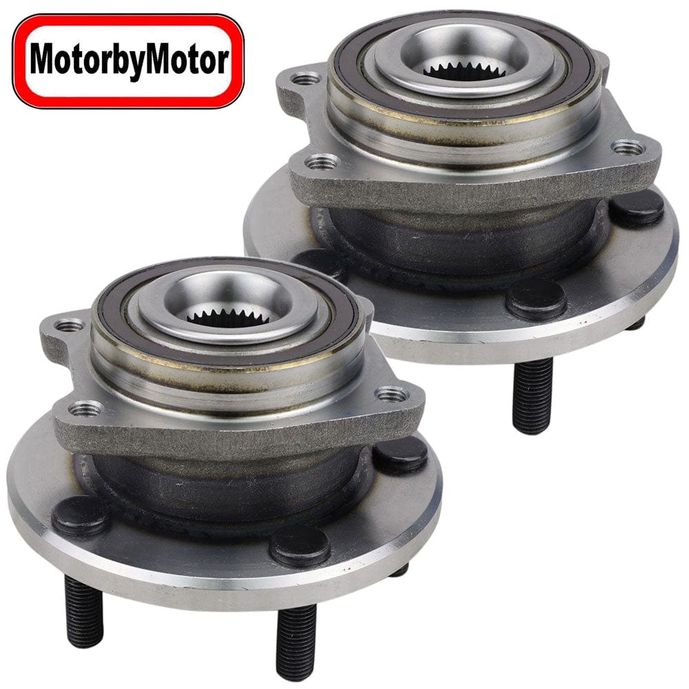 Chrysler 200 Front Wheel Bearing Hub Assembly, 5 Lugs w/ABS - 513263 (2 Pack)