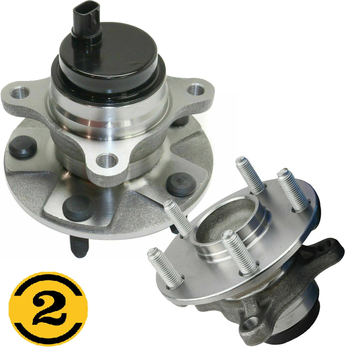Lexus GS350 Front Wheel Bearing Hub Assembly, 5 Lugs w/ABS RWD - 513284 / 513285 (2 Pack)