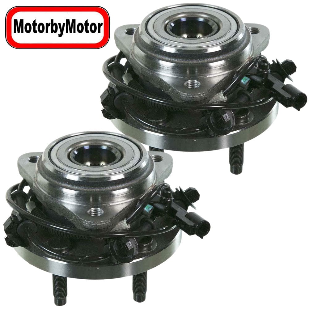 Ford Ranger Front Wheel Bearing Hub Assembly, 5 Lugs AWD 4WD w/ABS -- 515052 (2 Pack)
