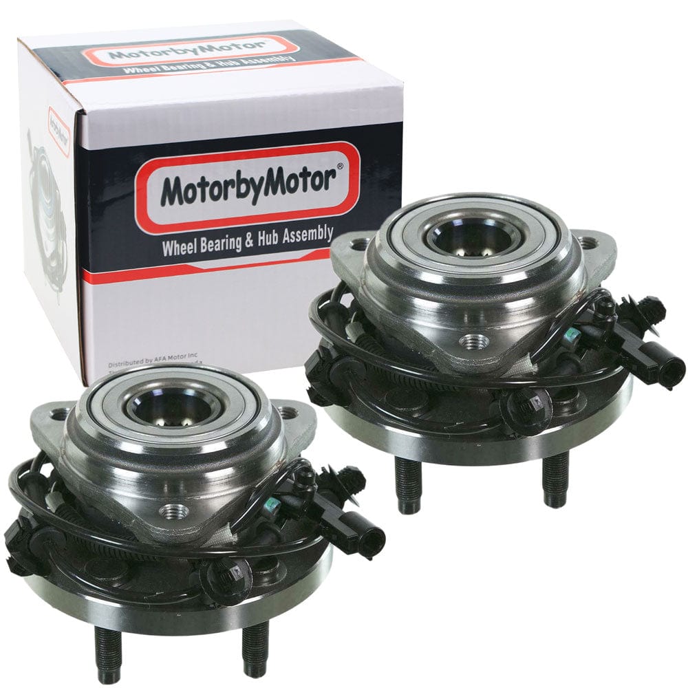 Ford Ranger Front Wheel Bearing Hub Assembly, 5 Lugs AWD 4WD w/ABS -- 515052 (2 Pack)