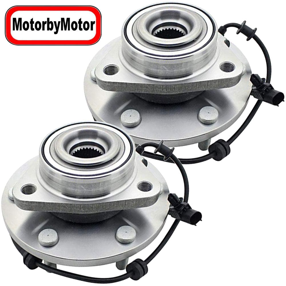 Nissan Titan Front Wheel Bearing Hub Assembly, 6 Lugs 4WD w/ABS -- 515155 (2 Pack)