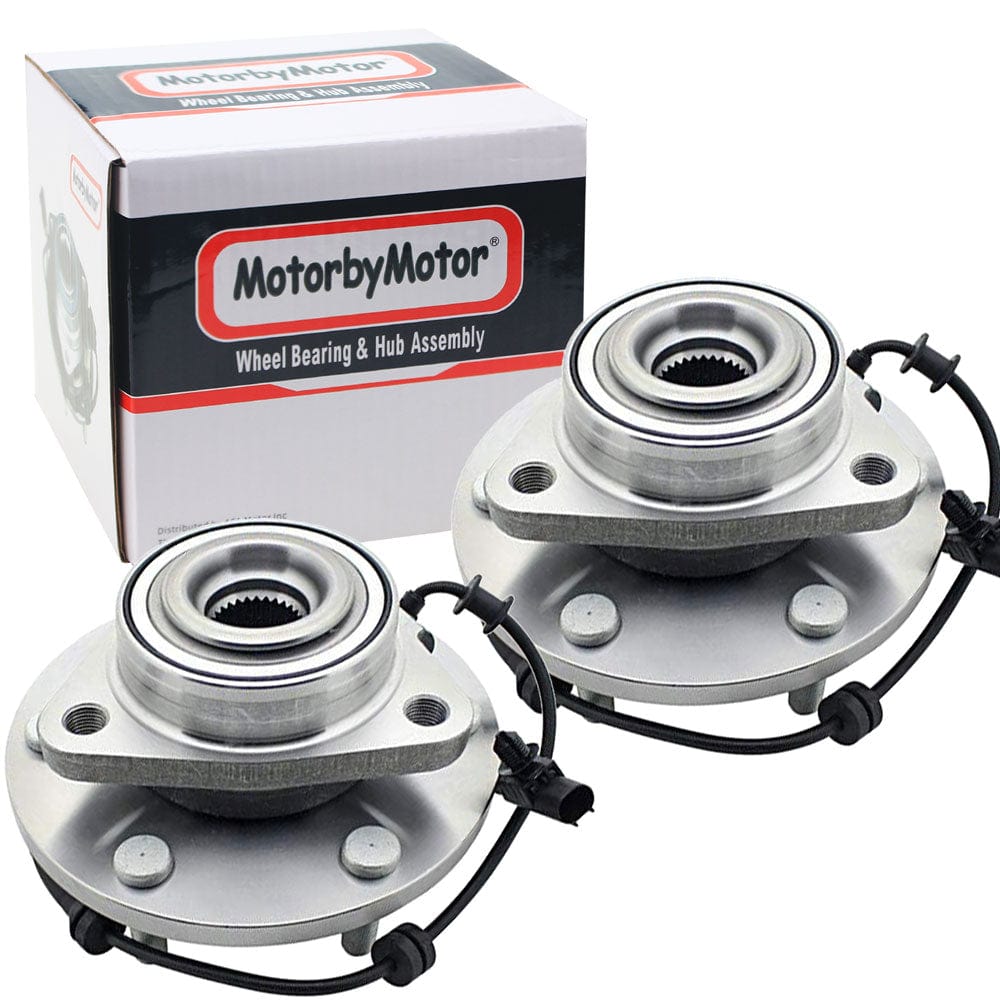 Nissan Titan Front Wheel Bearing Hub Assembly, 6 Lugs 4WD w/ABS -- 515155 (2 Pack)