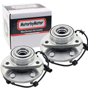 Nissan Titan Front Wheel Bearing Hub Assembly, 6 Lugs 4WD w/ABS -- 515155 (2 Pack)
