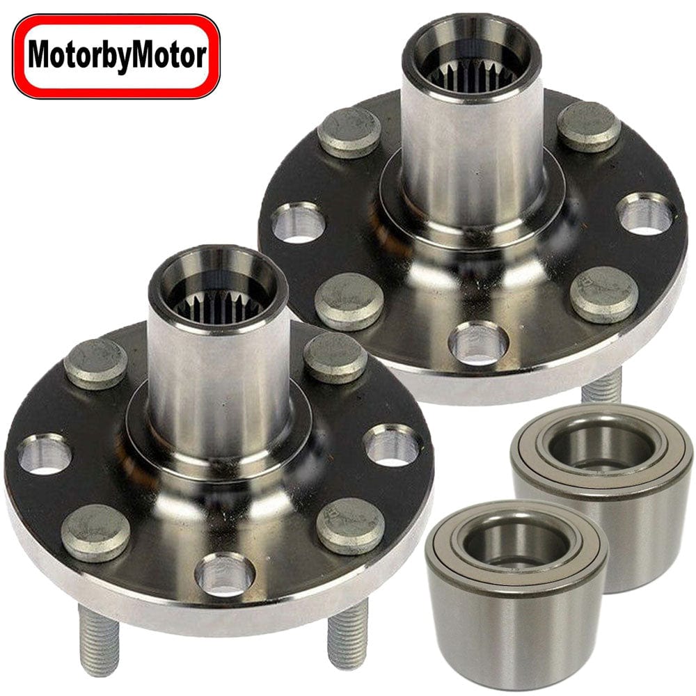 Toyota Corolla Front Wheel Bearing Hub Assembly 5 Lugs - 510070 (2 Pack)
