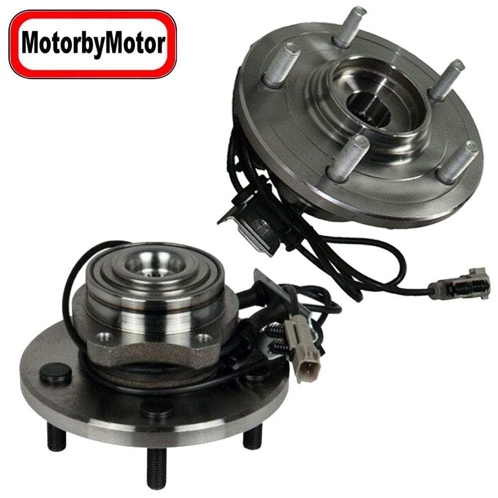Chrysler Pacifica Front Wheel Bearing Hub Assembly, 5 Lugs w/ABS -- 513201 (2 Pack)