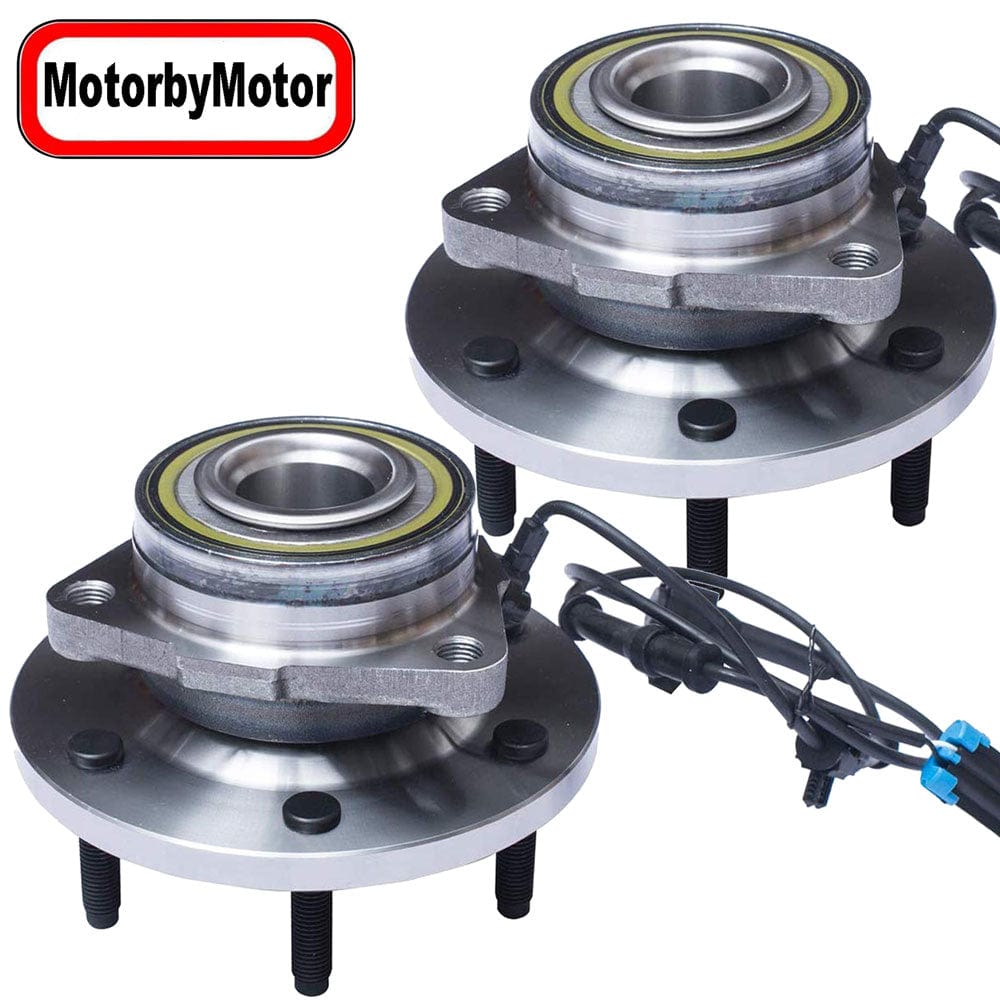 Hummer H3 Front Wheel Bearing Hub Assembly, 6 Lugs w/ABS -- 515093 (2 Pack)