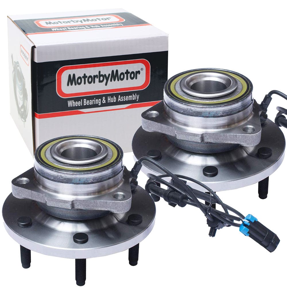 Hummer H3 Front Wheel Bearing Hub Assembly, 6 Lugs w/ABS -- 515093 (2 Pack)