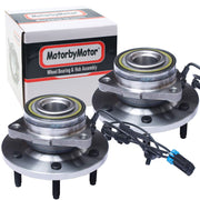 Hummer H3 Front Wheel Bearing Hub Assembly, 6 Lugs w/ABS -- 515093 (2 Pack)