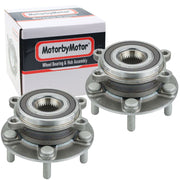 Mazda 6 Front Wheel Bearing Hub Assembly, 5 Lugs - 513347 (2 Pack)