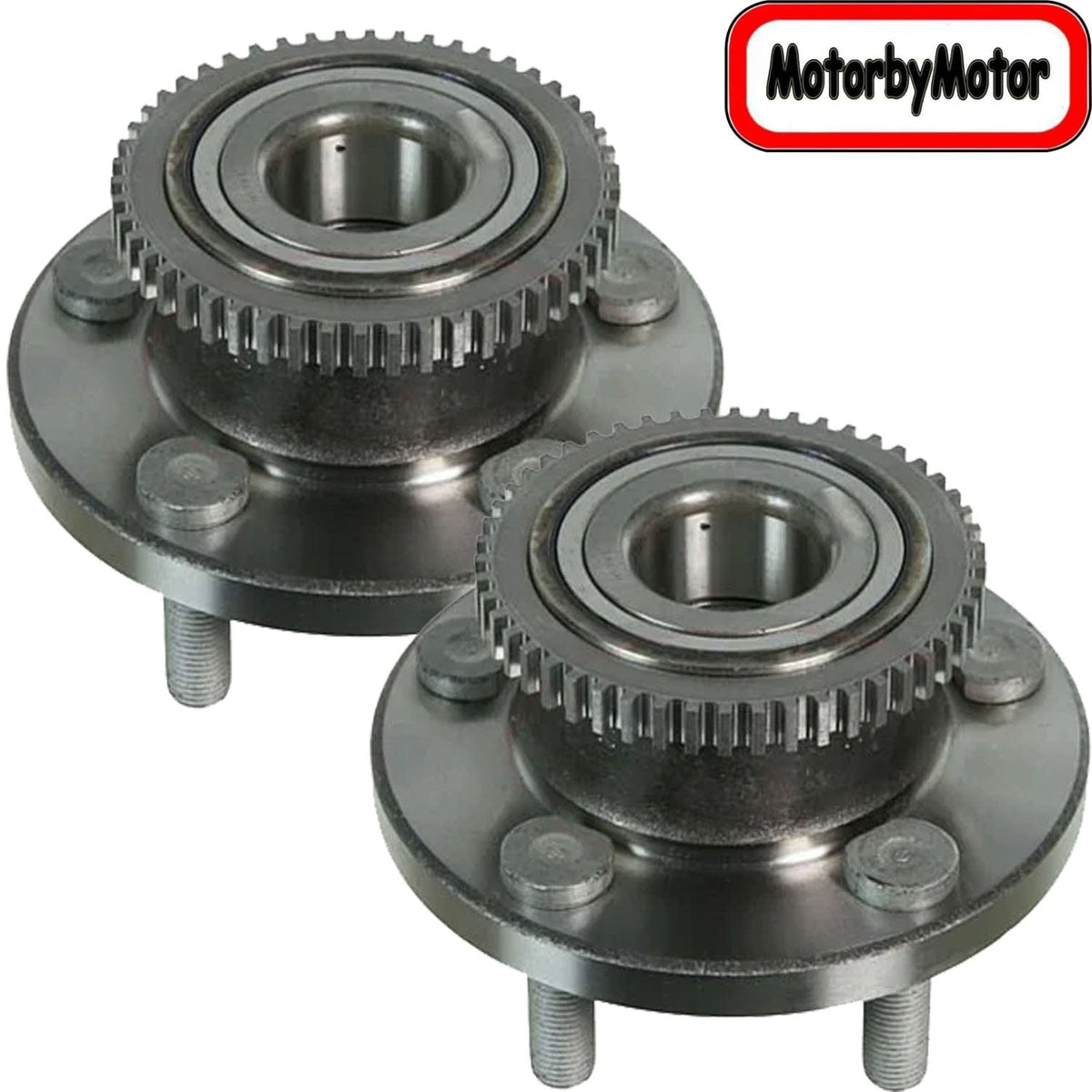 Ford Mustang Front Wheel Bearing Hub Assembly, 5 Lugs (2.3L / 3.7L / 5.0L GT) -- 513346 (2 Pack)