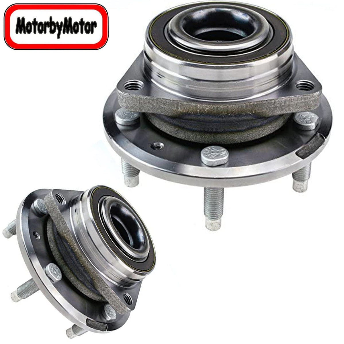 Buick Cascada Front Wheel Bearing Hub Assembly, 5 Lugs AWD - 513316 (2 Pack)