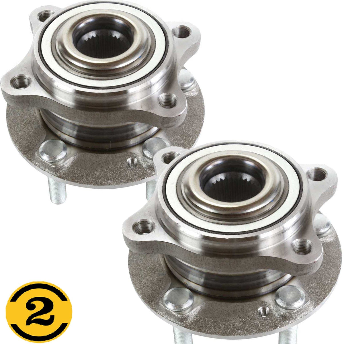 Hyundai Santa Fe Wheel Bearing Hub Assembly 2007-2011 Rear 513256 - 2pc