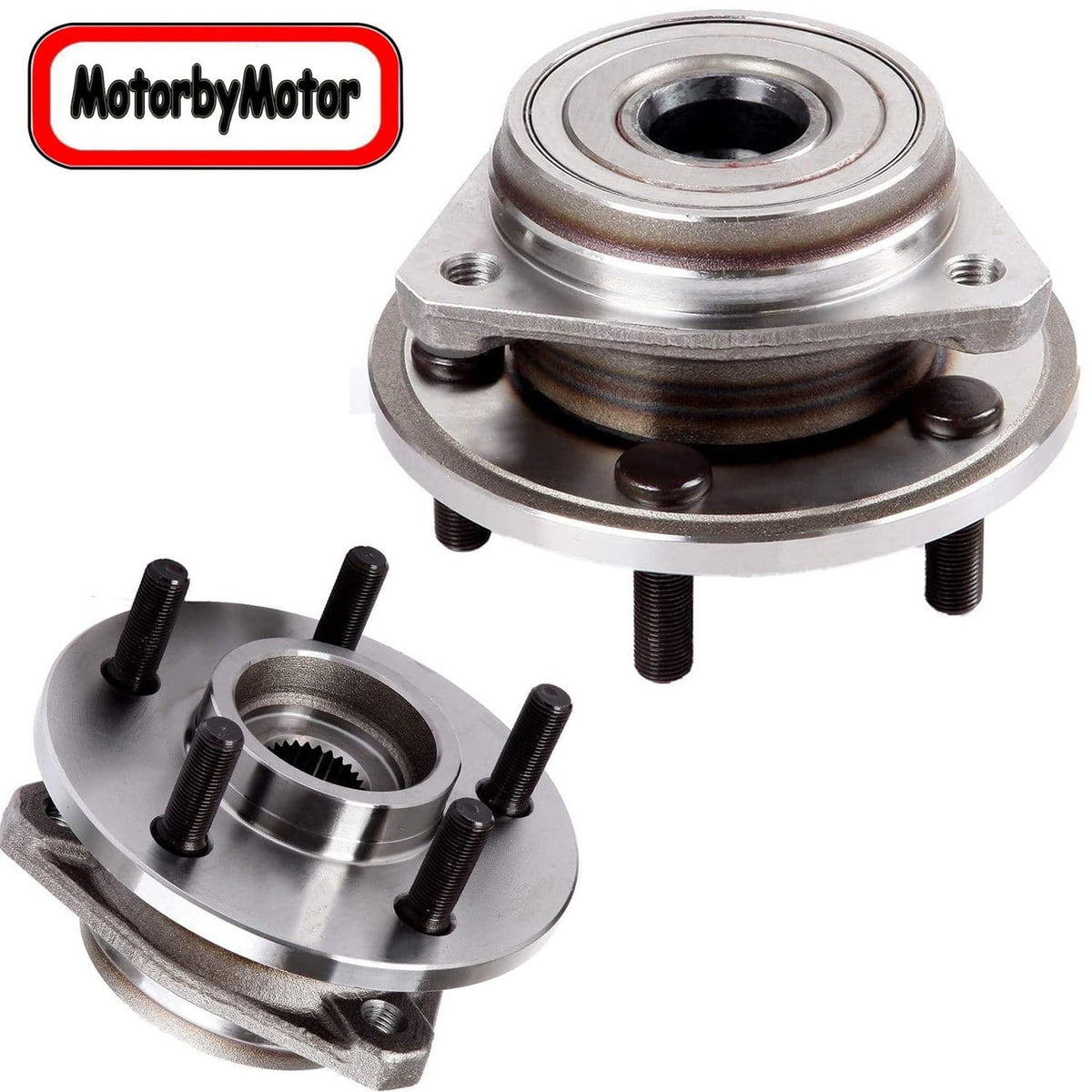 Buick Rainier Front Wheel Bearing Hub Assembly, 6 Lugs w/ABS - 513188 (2 Pack)