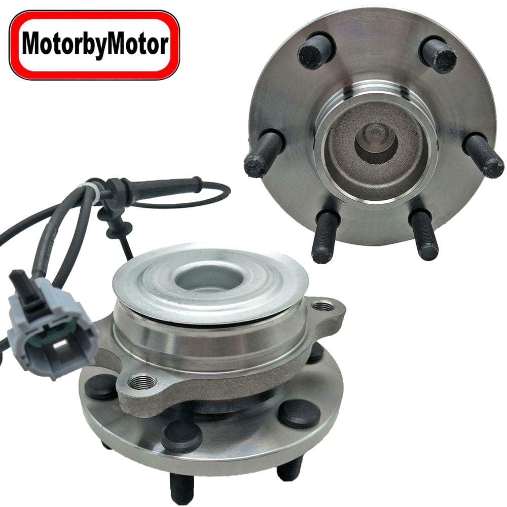 Nissan Frontier Front Wheel Bearing Hub Assembly, 6 Lugs RWD w/ABS -- 515064 (2 Pack)