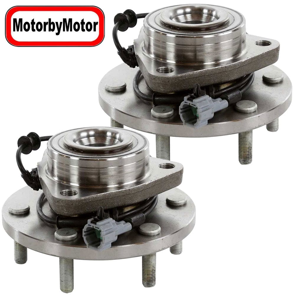 Infiniti QX56 Front Wheel Bearing Hub Assembly, 6 Lugs 4WD w/ABS -- 515125 (2 Pack)
