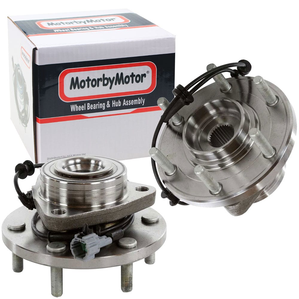 Infiniti QX56 Front Wheel Bearing Hub Assembly, 6 Lugs 4WD w/ABS -- 515125 (2 Pack)