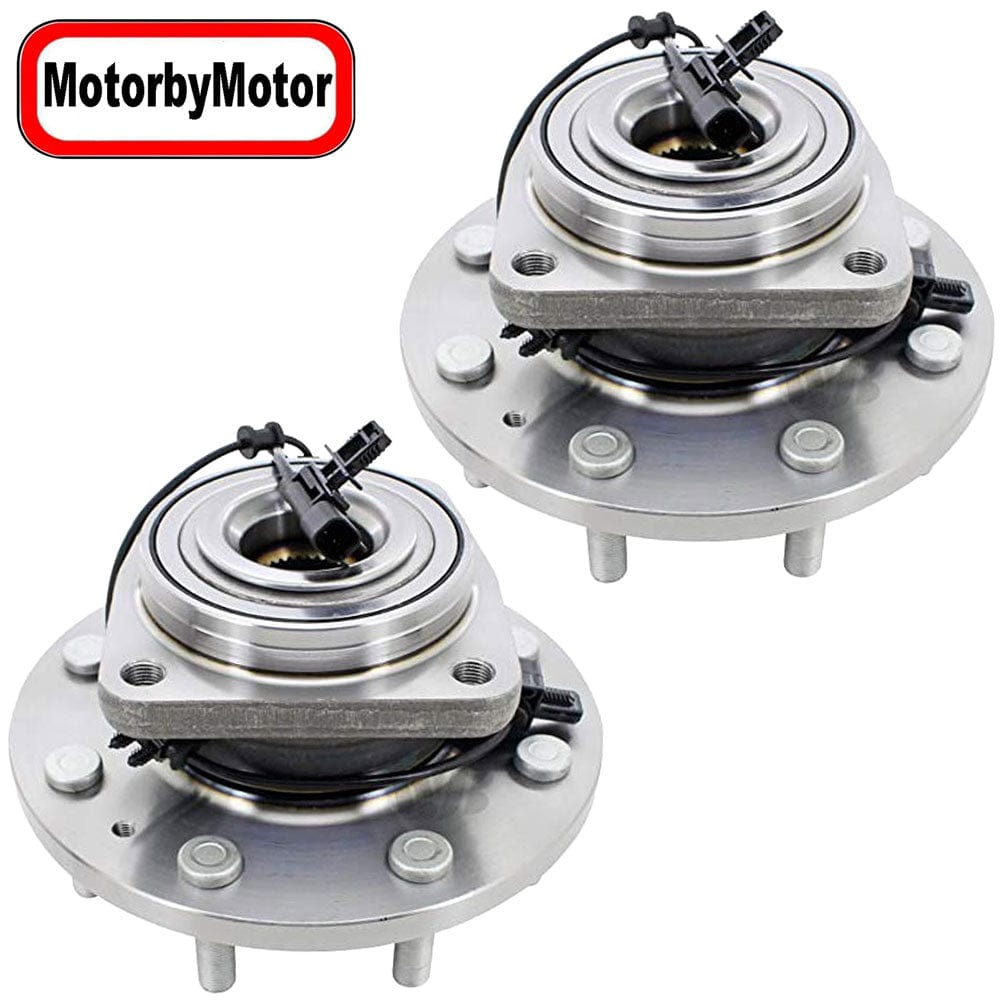 GMC Sierra 3500 Front Wheel Bearing Hub Assembly, 8 Lugs 4WD w/ABS -- 515144 (2 Pack)