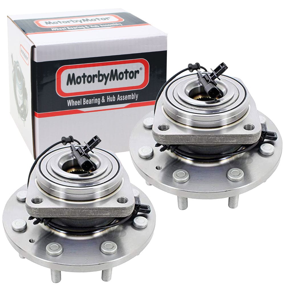 GMC Sierra 3500 Front Wheel Bearing Hub Assembly, 8 Lugs 4WD w/ABS -- 515144 (2 Pack)