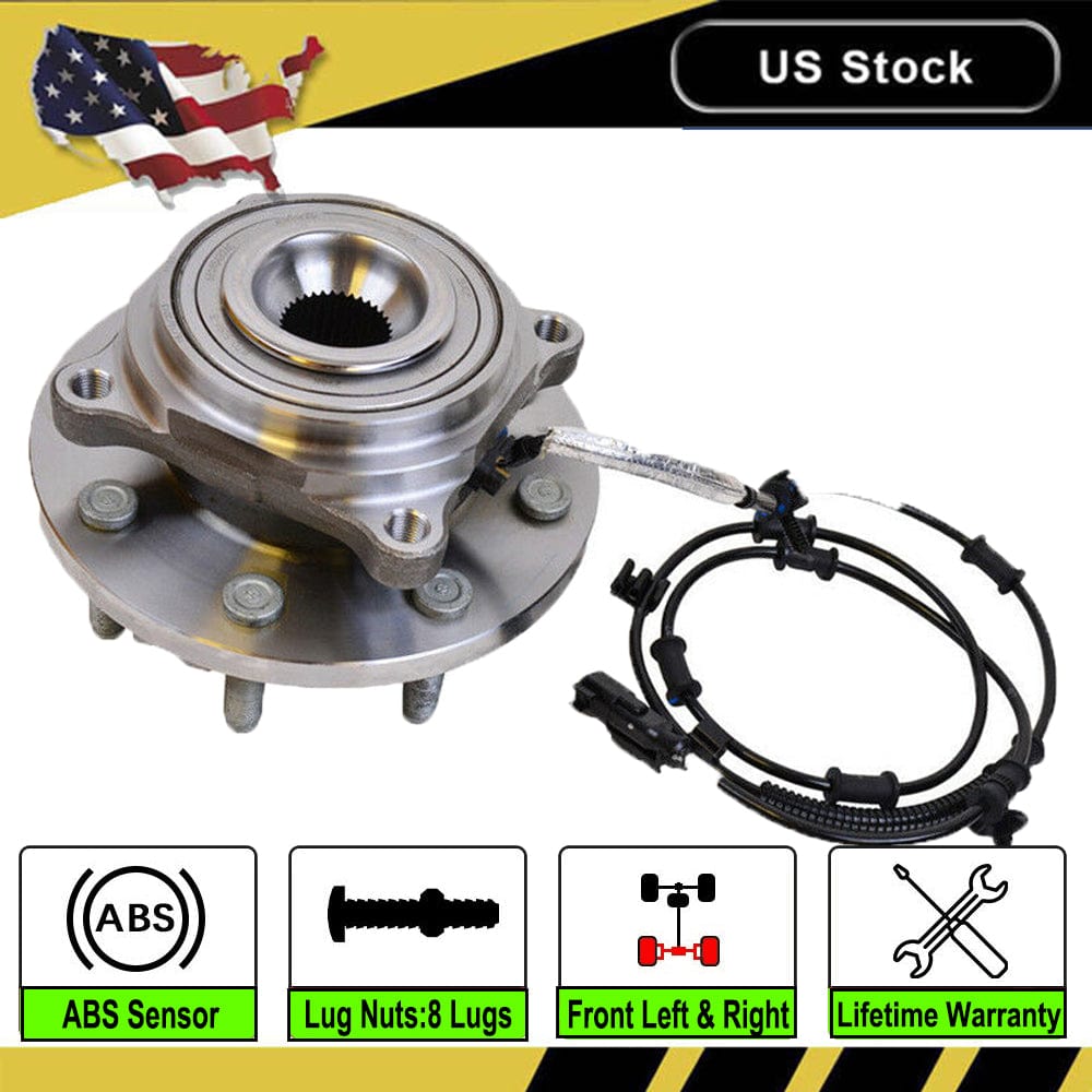 Dodge Ram 2500 Front Wheel Bearing Hub Assembly 8 Lugs, w/ABS - 515162 (2 Pack)