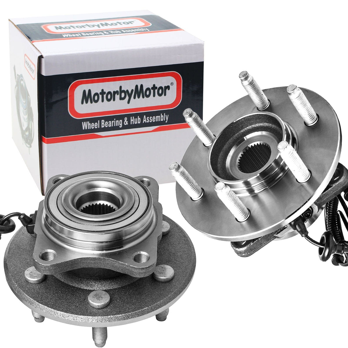 Ford Expedition Rear Wheel Bearing Hub Assembly, 6 Lugs w/ABS - 541001 (2 Pack)