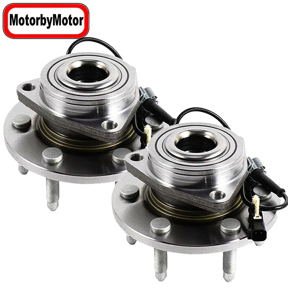 Chevrolet Silverado 1500 Front Wheel Bearing Hub Assembly, 6 Lugs AWD w/ABS - 515160 (2 Pack)