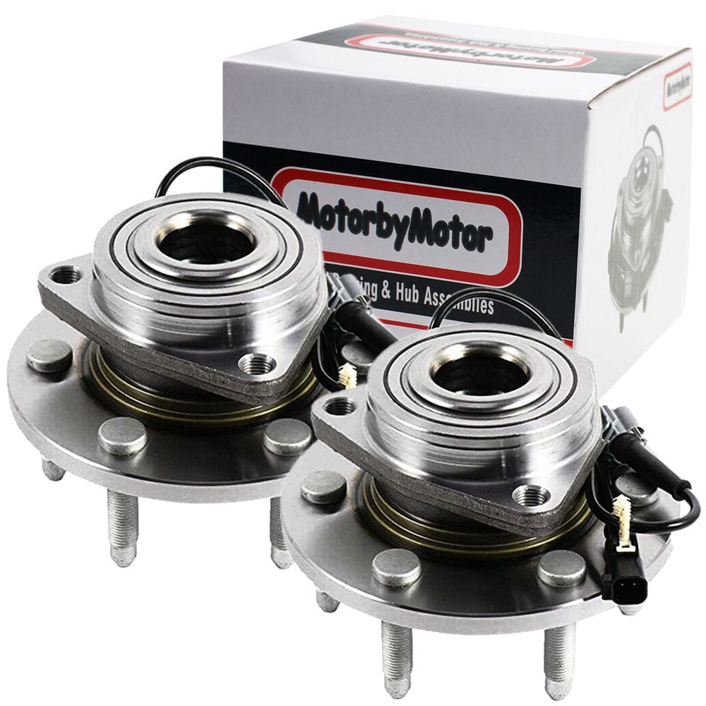 Chevrolet Silverado 1500 Front Wheel Bearing Hub Assembly, 6 Lugs AWD w/ABS - 515160 (2 Pack)
