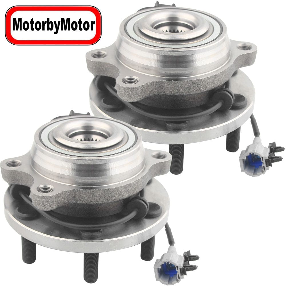 Nissan Pathfinder Front Wheel Bearing Hub Assembly, 6 Lugs 4WD w/ABS -- 515065 (2 Pack)