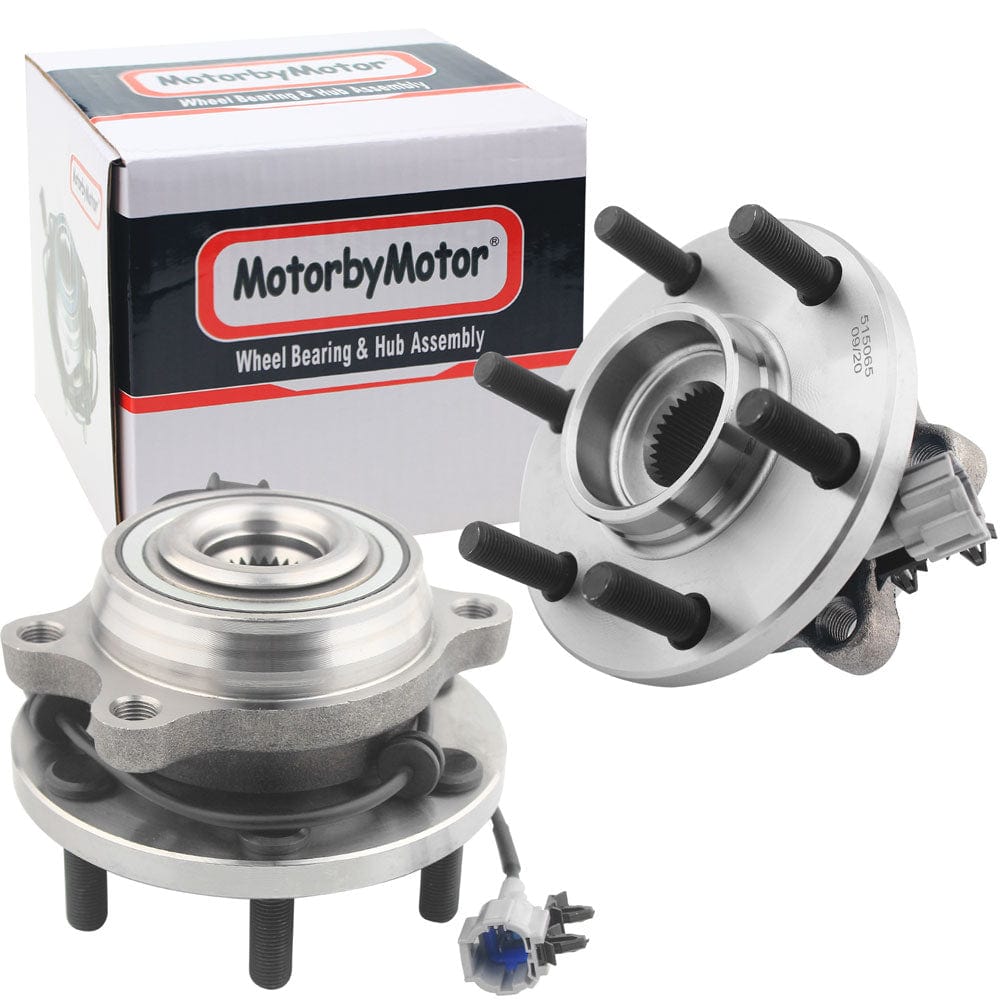 Nissan Pathfinder Front Wheel Bearing Hub Assembly, 6 Lugs 4WD w/ABS -- 515065 (2 Pack)