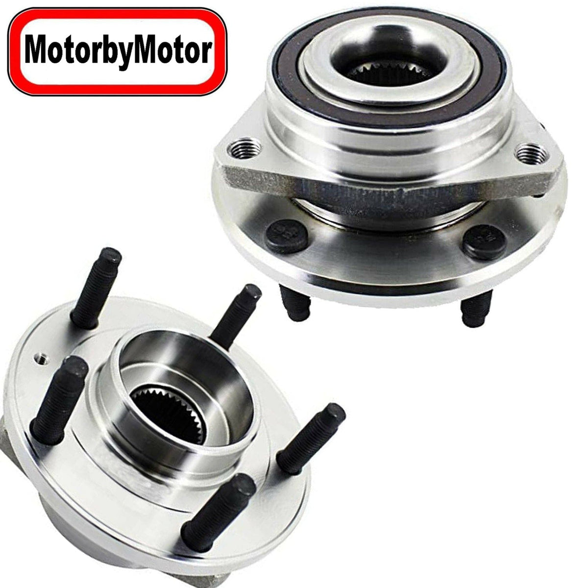 Chevrolet Corvette Front Wheel Bearing Hub Assembly, 5 Lugs -- 513378 (2 Pack)