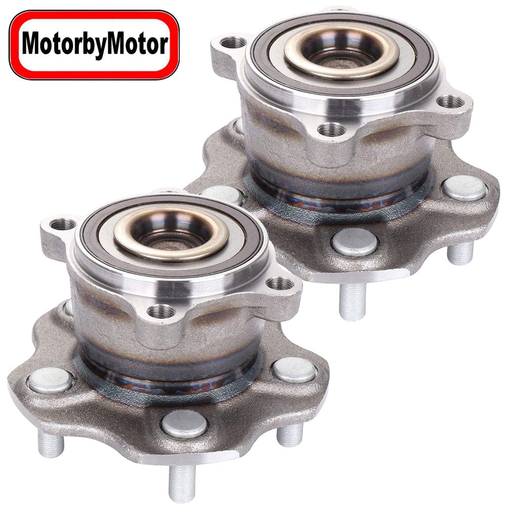 Nissan Murano Rear Wheel Bearing Hub Assembly 2009-2014, 5 Lugs, 2WD, w/ABS - 512407 (2 Pack)