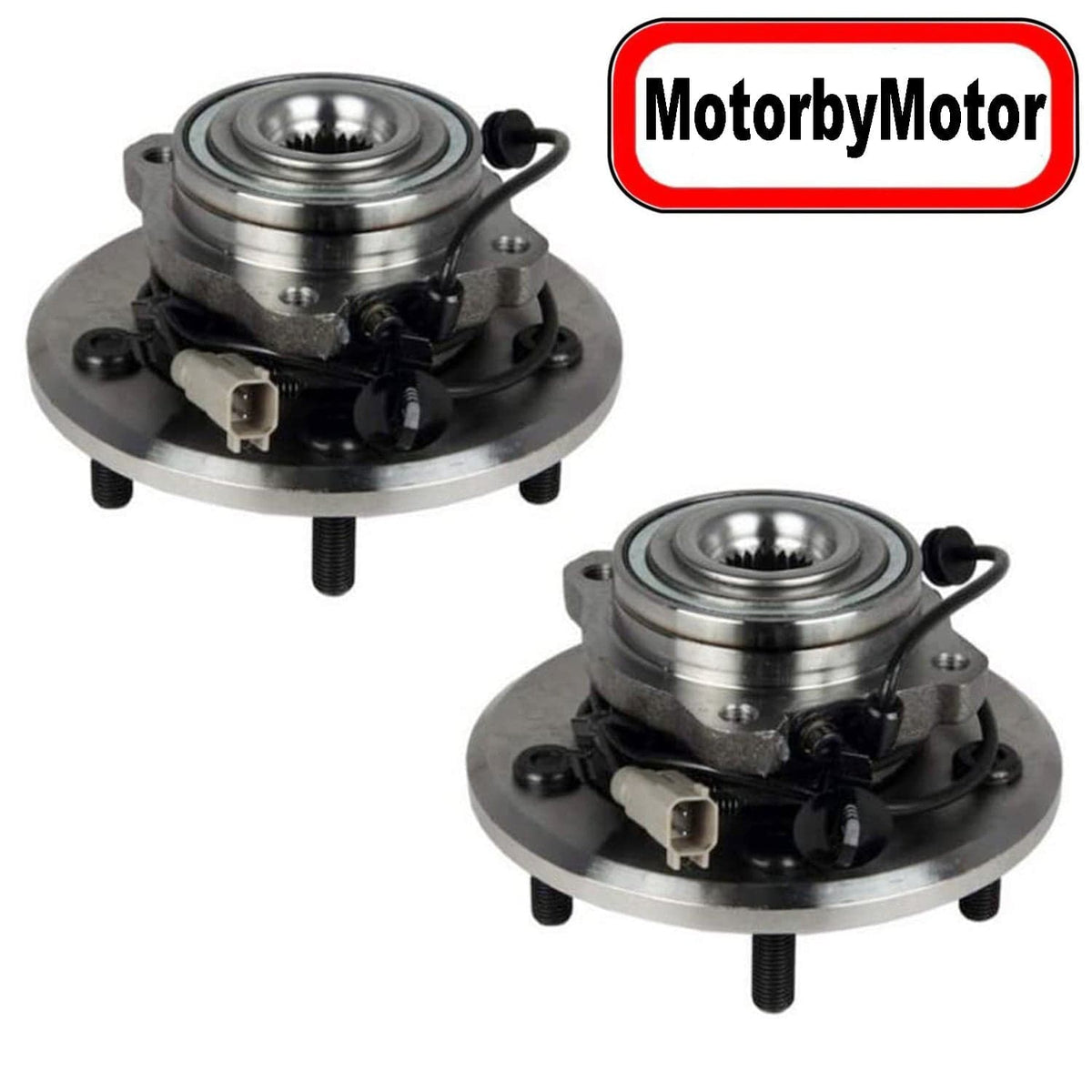 Chrysler Pacifica Rear Wheel Bearing Hub Assembly, 5 Lugs w/ABS -- 512288 (2 Pack)