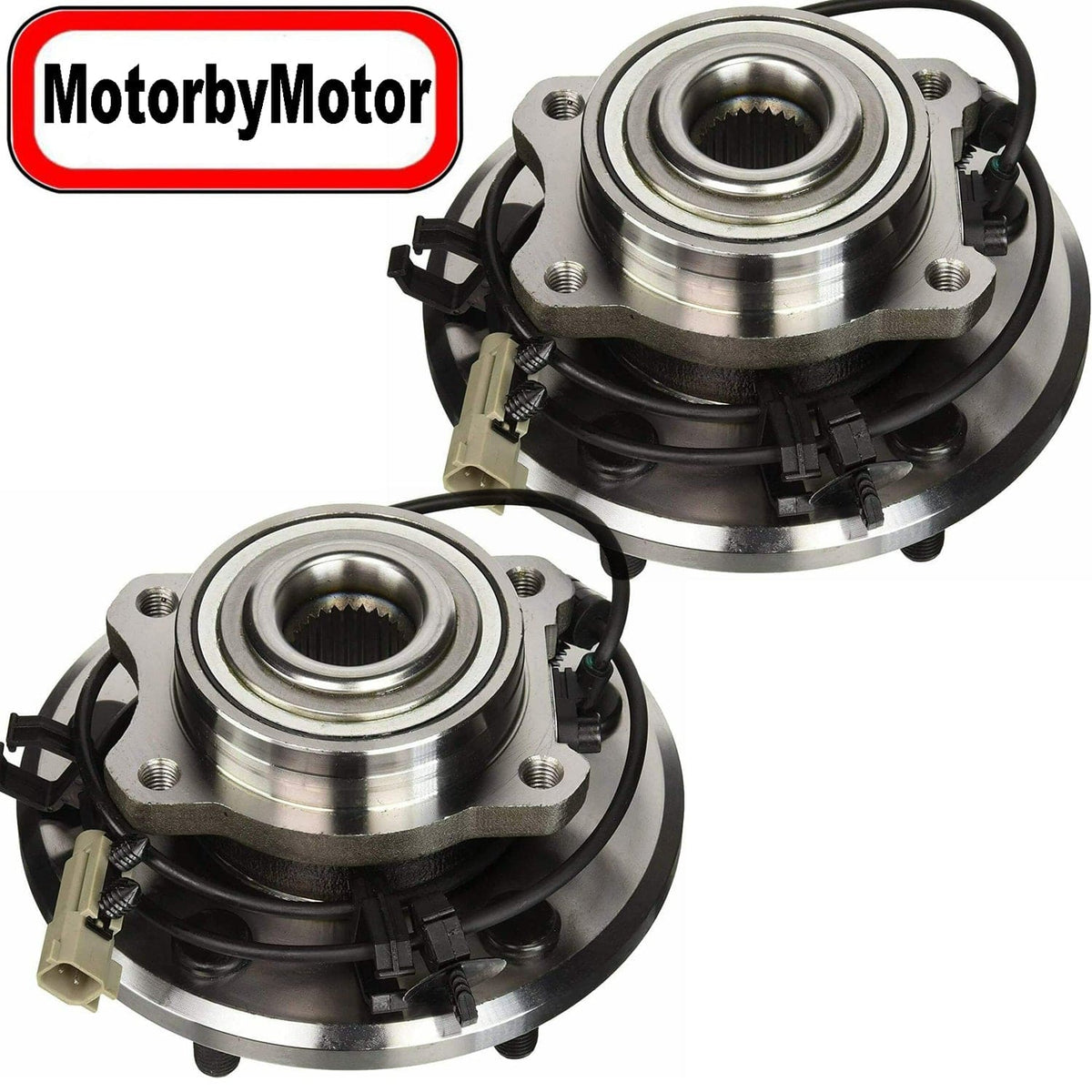 Chrysler Pacifica Rear Wheel Bearing Hub Assembly, 5 Lugs w/ABS -- 512288 (2 Pack)